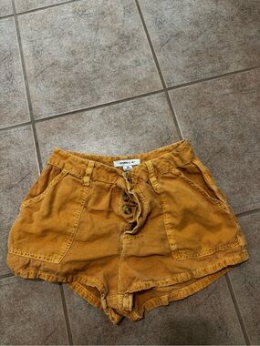 O'Neill Mustard Drawstring High-Waist Women's Shorts